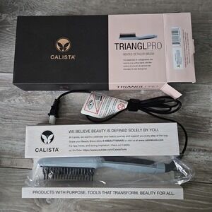 Calista TrianglPRO Heated Hair Detailer Brush in Blue